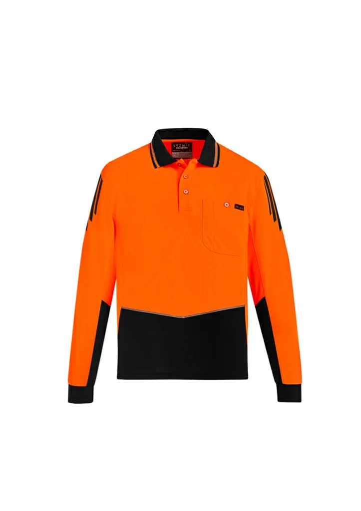 Syzmik ZH310 Men's Hi-Vis Flux L/S Polo