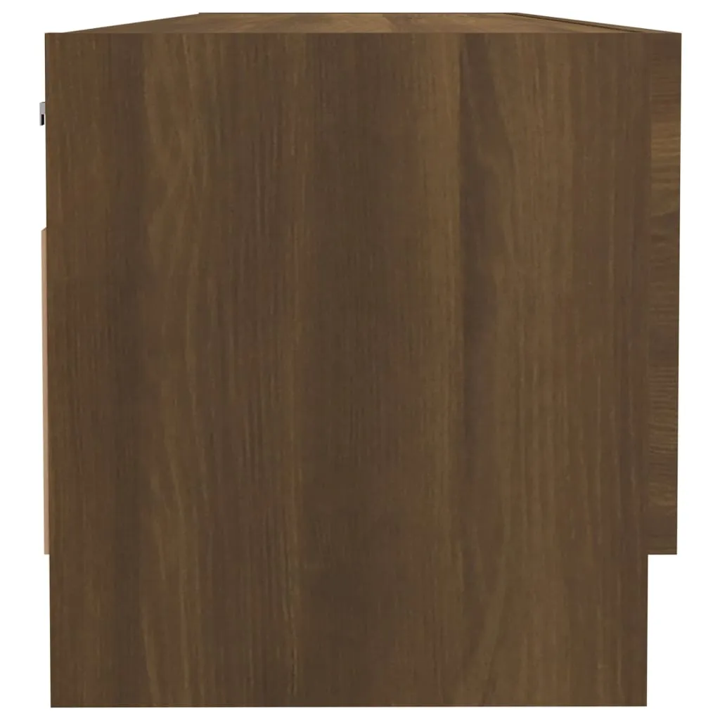 vidaXL Wardrobe Brown Oak 100x32.5x35 cm Engineered Wood