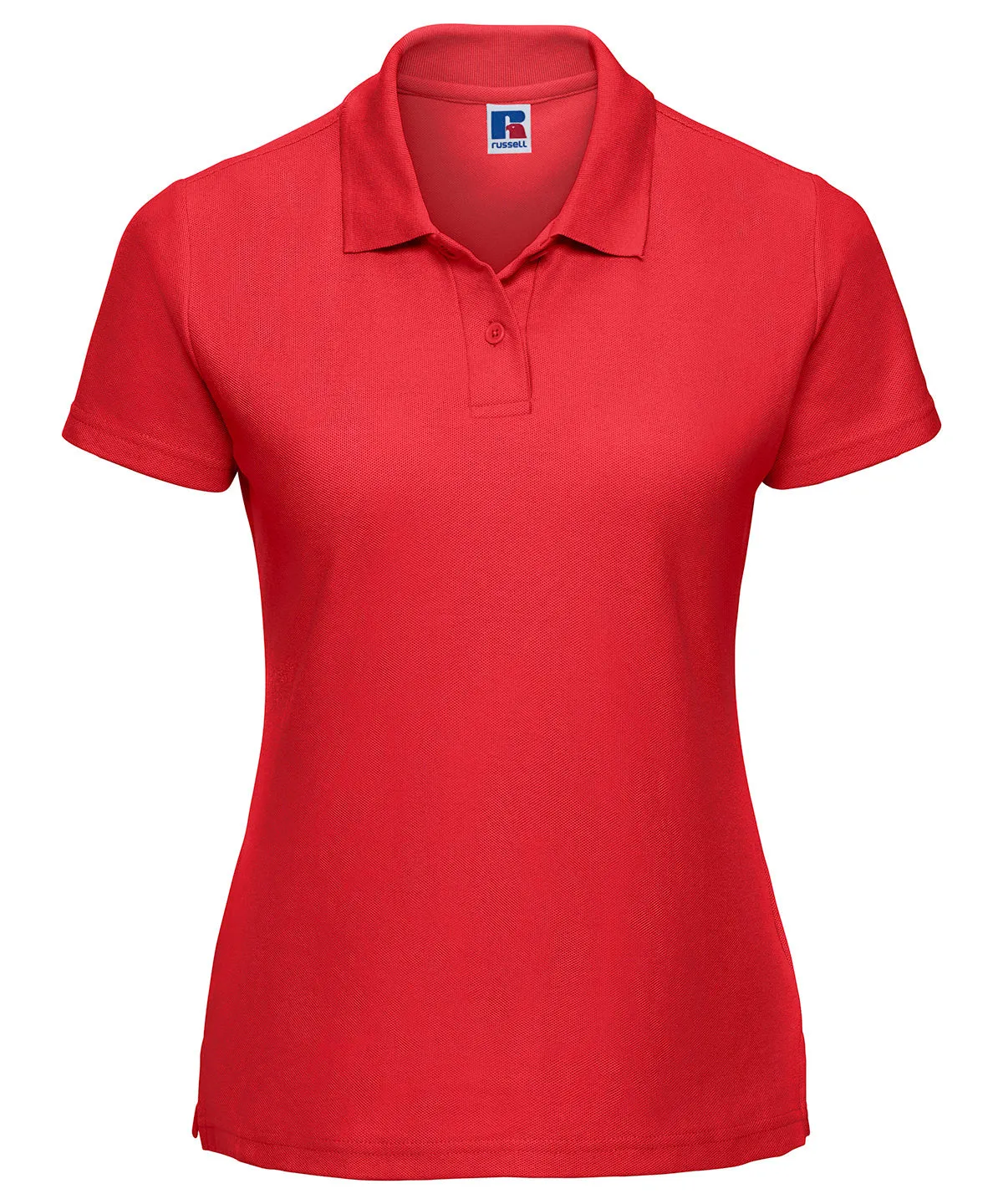 Womens classic polycotton polo | Bright Red