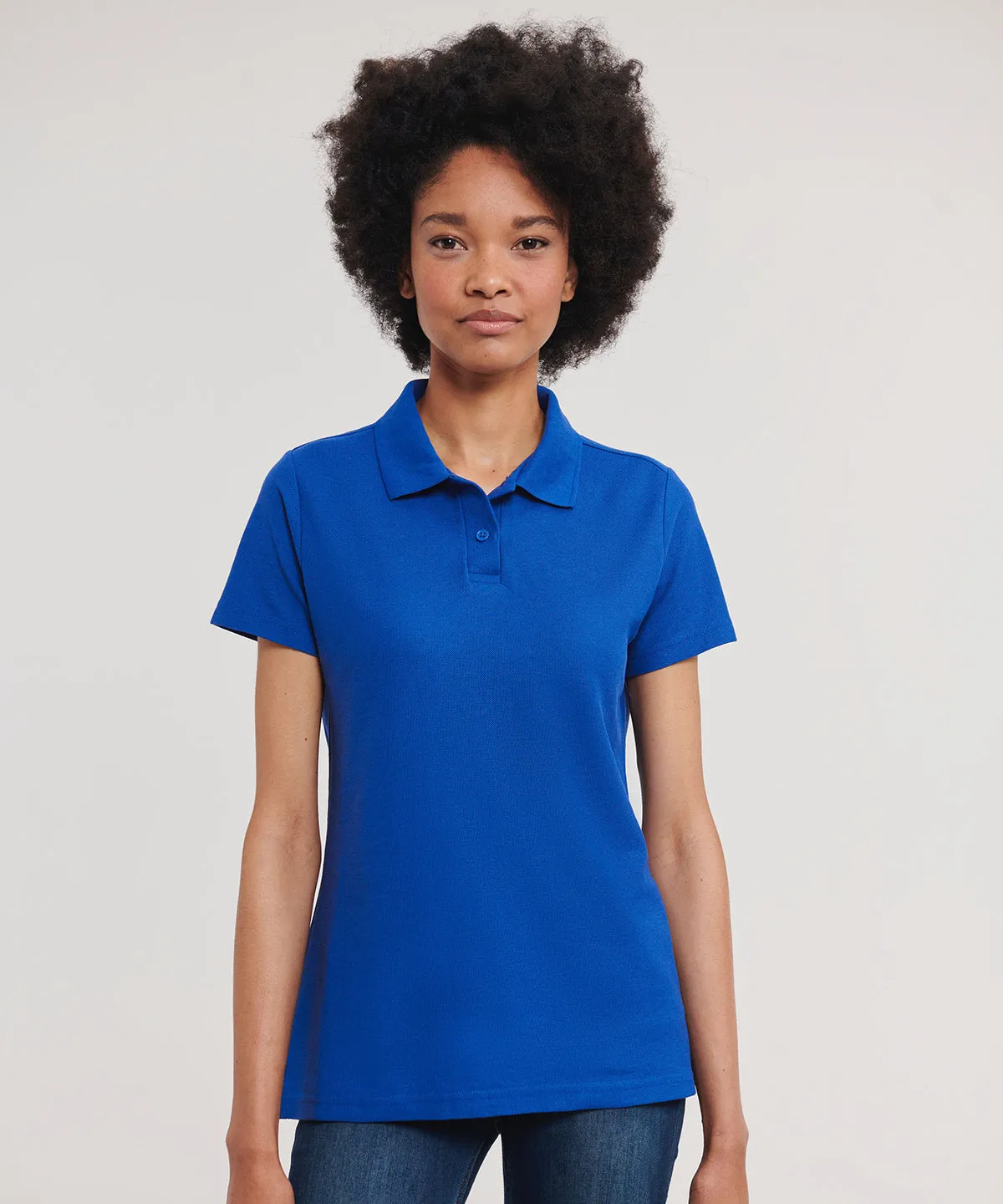 Womens classic polycotton polo | Bright Red