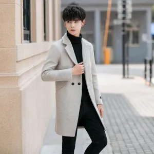 YASUG Casual Solid Color Men's Coat